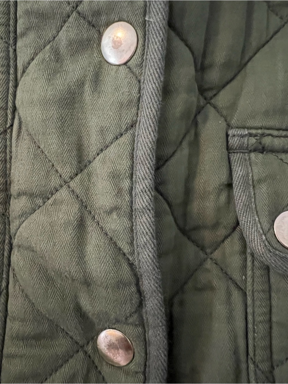 JCrew Quilted Downtown Field Jacket - Olive Green - Picture 10 of 10